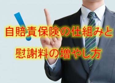 自賠責保険の仕組みと慰謝料の増やし方