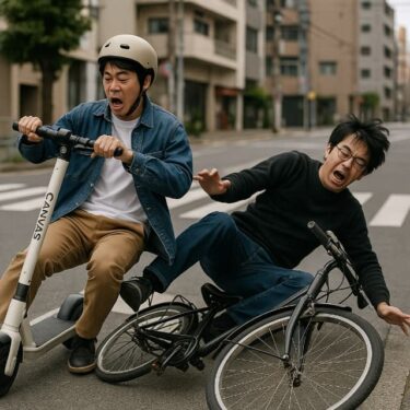 電動スクーターと自転車で事故を起こした場合について解説